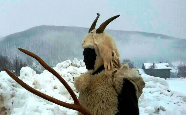 Un Zamarrón, personaje ancestral más representativo de esta festividad 