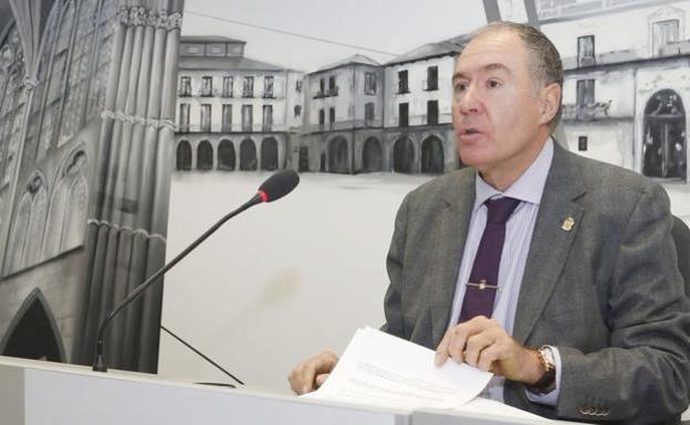 López Sendino, portavoz de UPL en el Ayuntamiento de León.