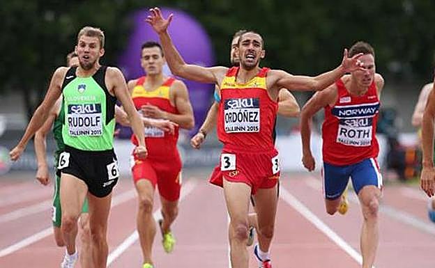 Saúl Ordóñez, en el Europeo sub-23 de Tallin 2015.