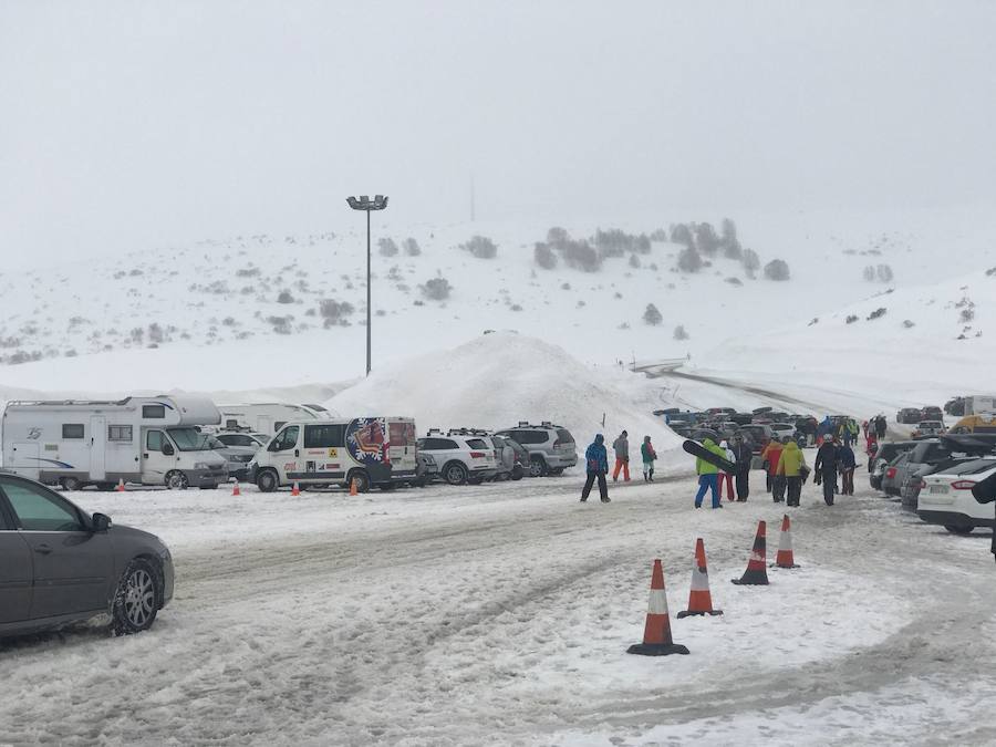 La nieve conquista San Isidro