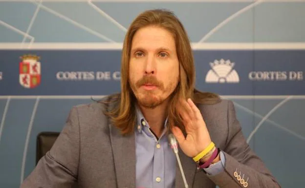 Pablo Fernández, portavoz de Podemos en las Cortes.