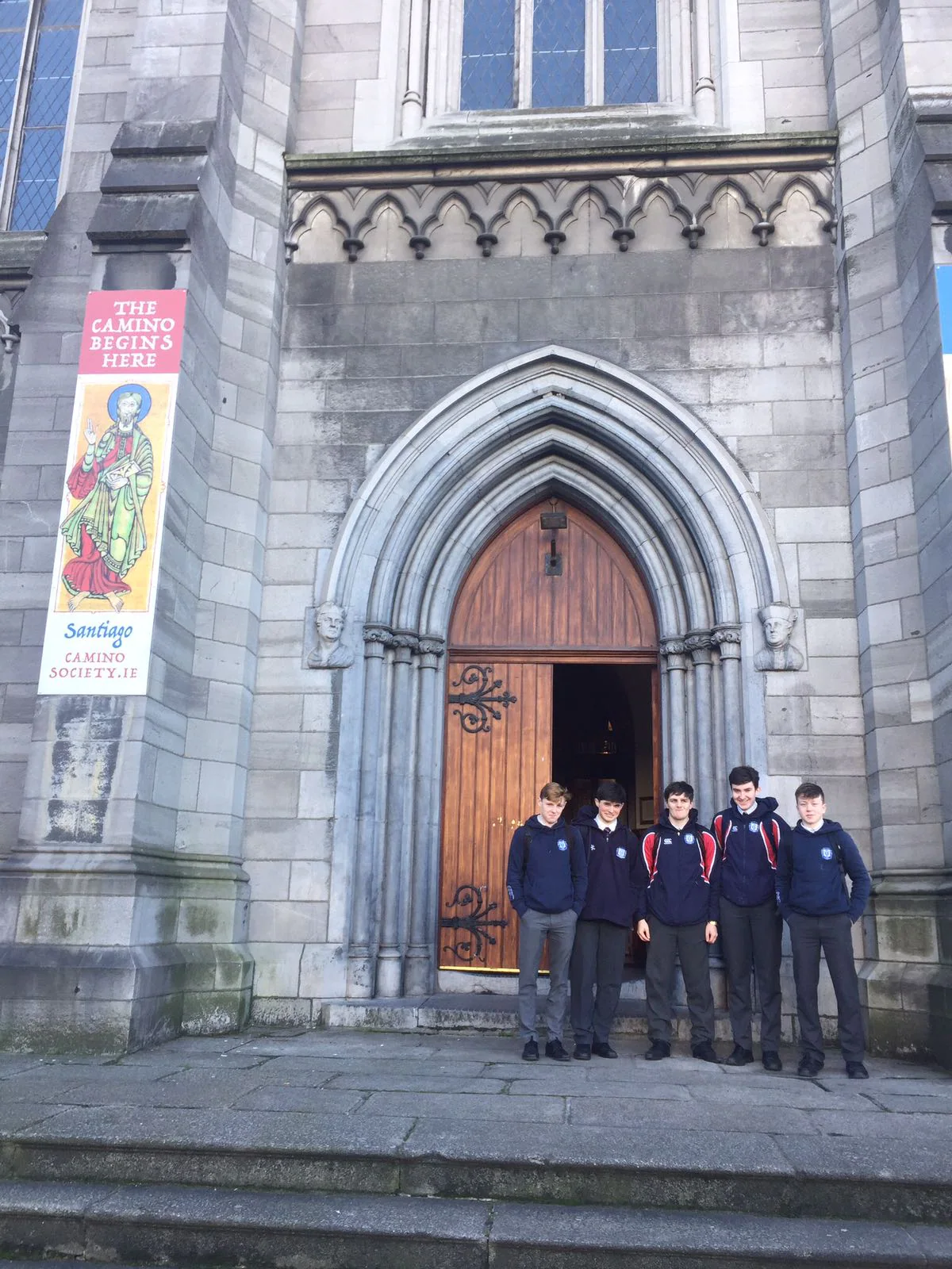 Maristas San José inicia su Camino de Santiago en Dublín