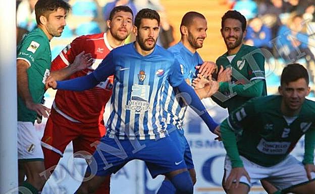 Un lance de un partido de la Ponferradina.