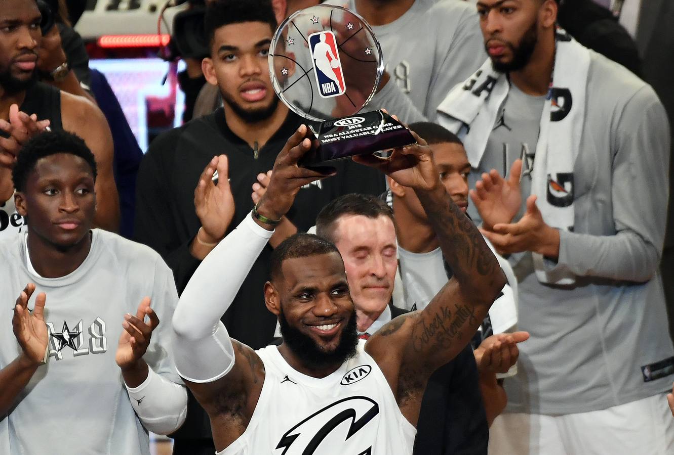 Las mejores imágenes del All Star de la NBA en el que LeBron James ha sido elegido el MVP.