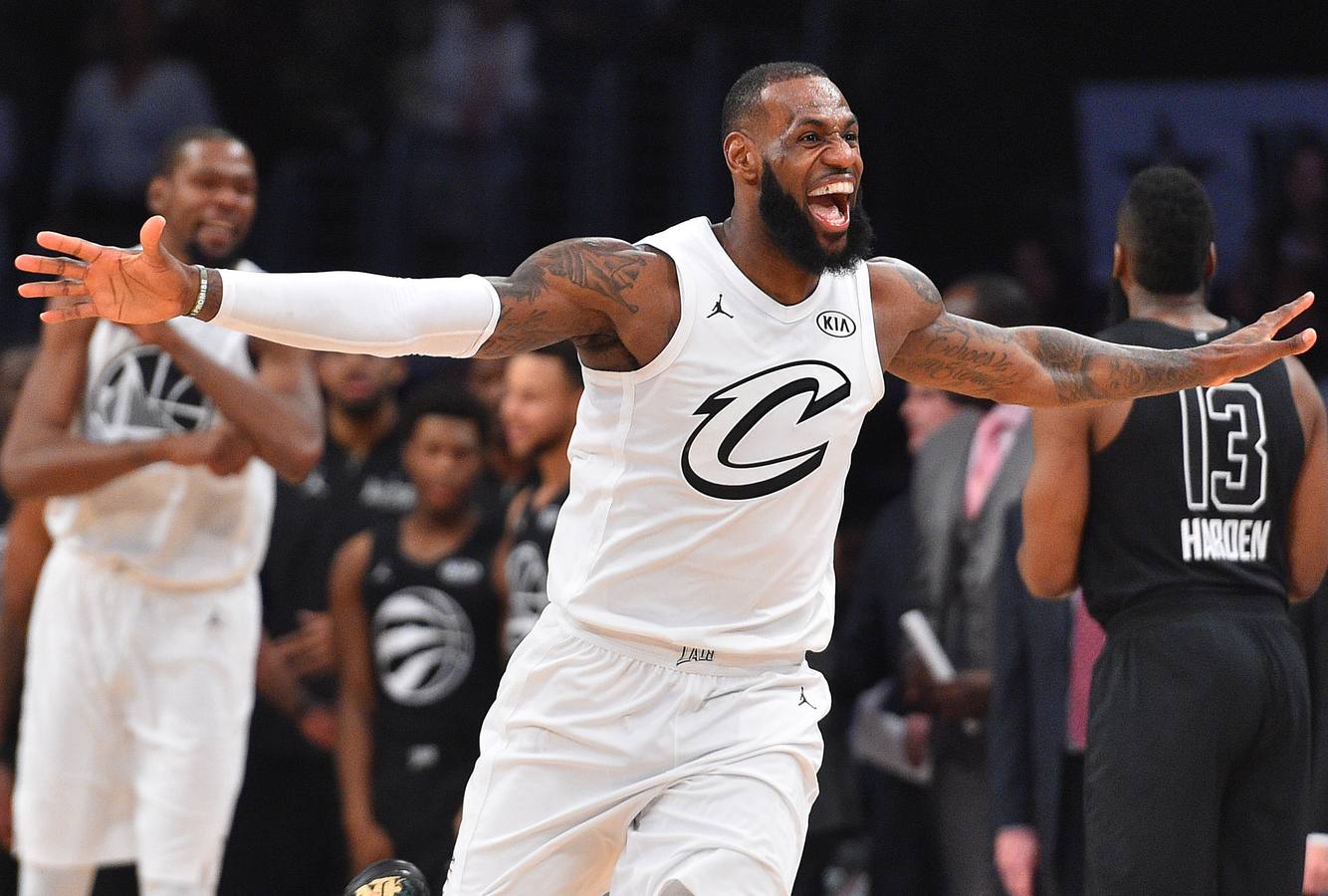 Las mejores imágenes del All Star de la NBA en el que LeBron James ha sido elegido el MVP.