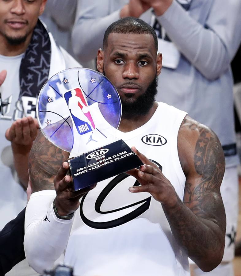 Las mejores imágenes del All Star de la NBA en el que LeBron James ha sido elegido el MVP.