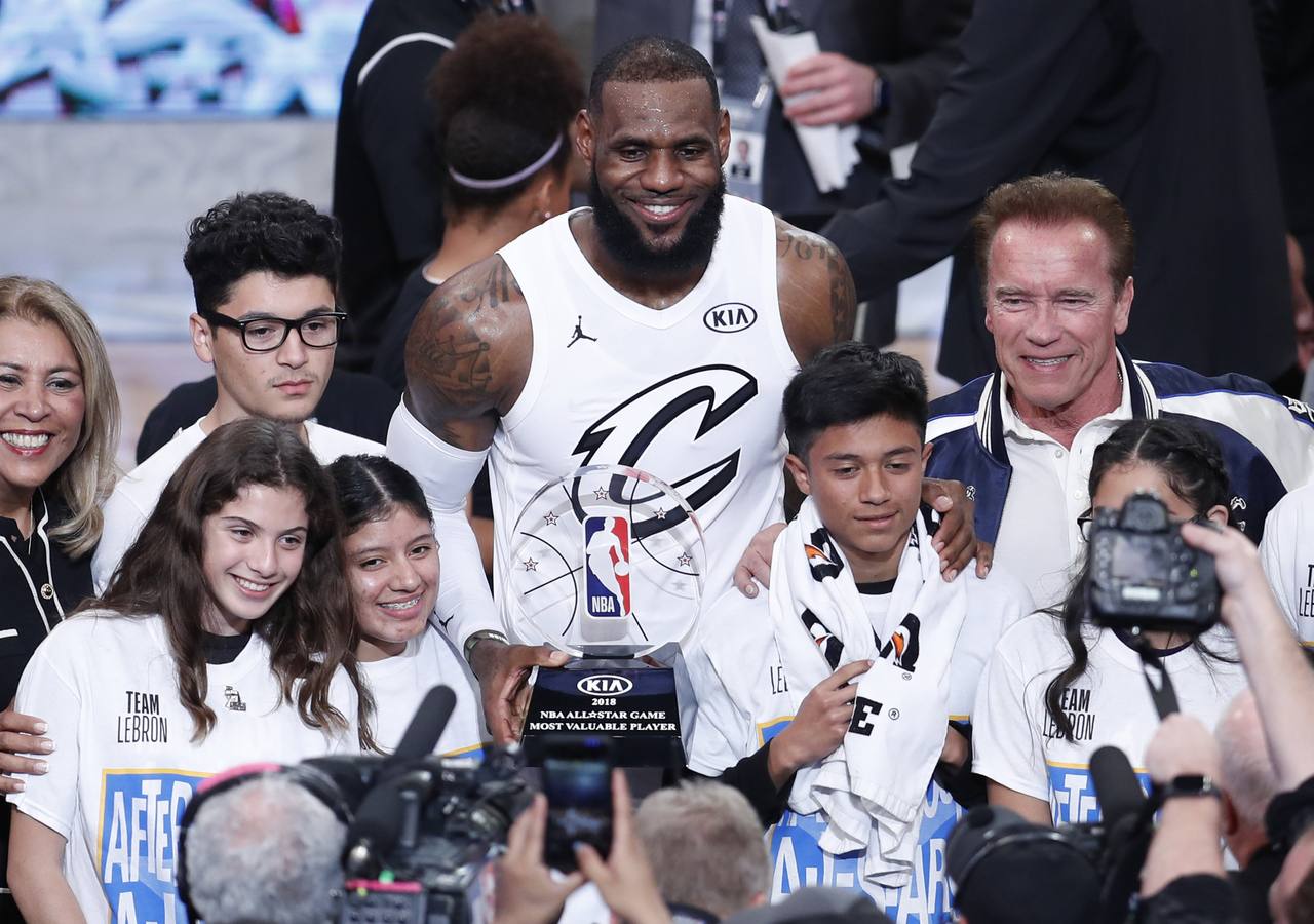 Las mejores imágenes del All Star de la NBA en el que LeBron James ha sido elegido el MVP.