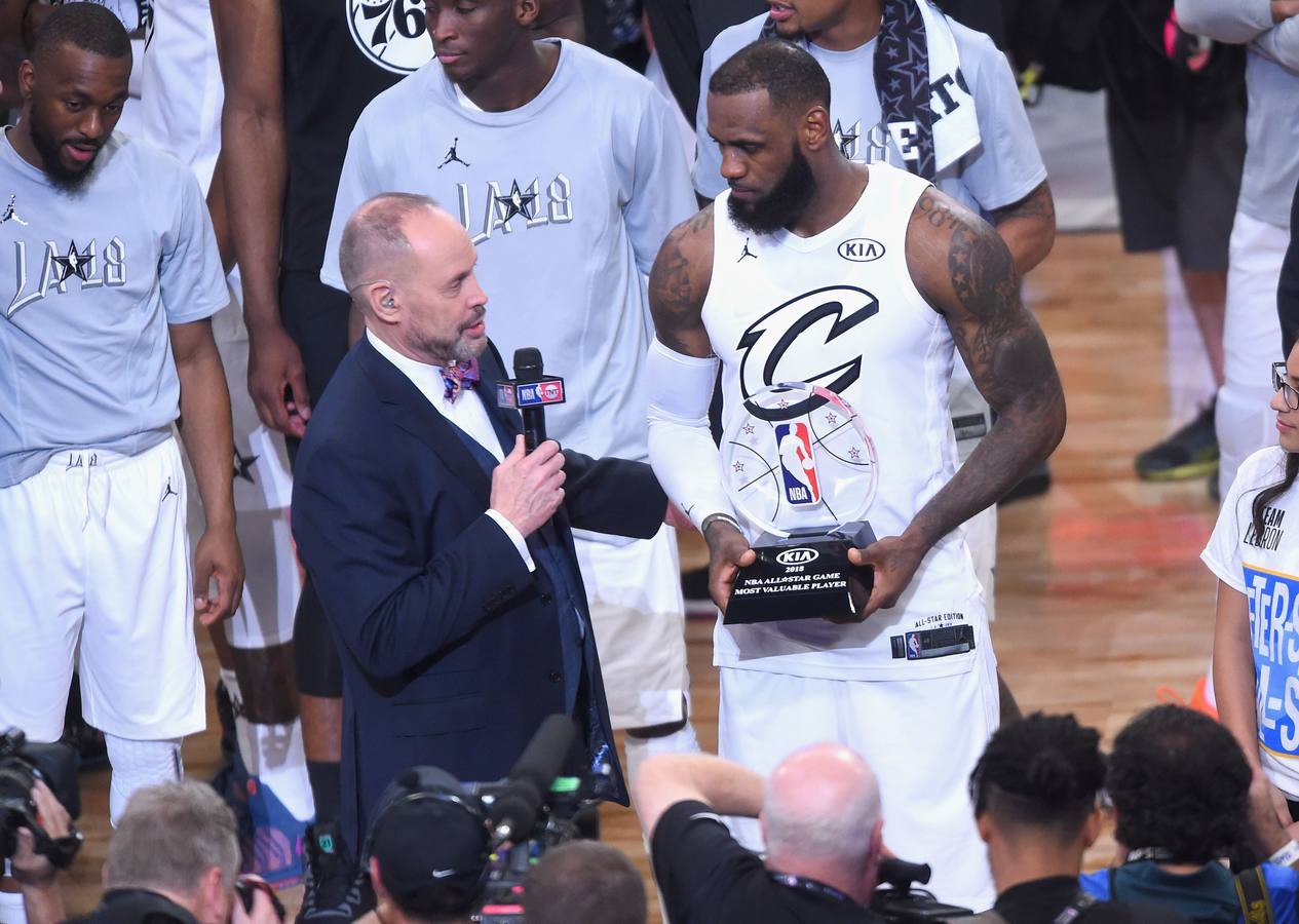 Las mejores imágenes del All Star de la NBA en el que LeBron James ha sido elegido el MVP.