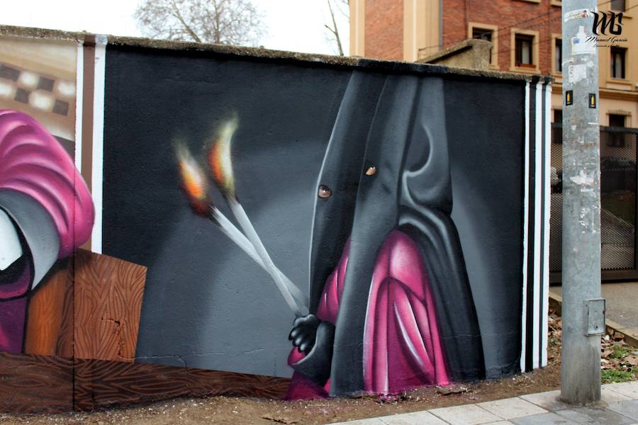 Fotos: Así queda el mural de la pasión