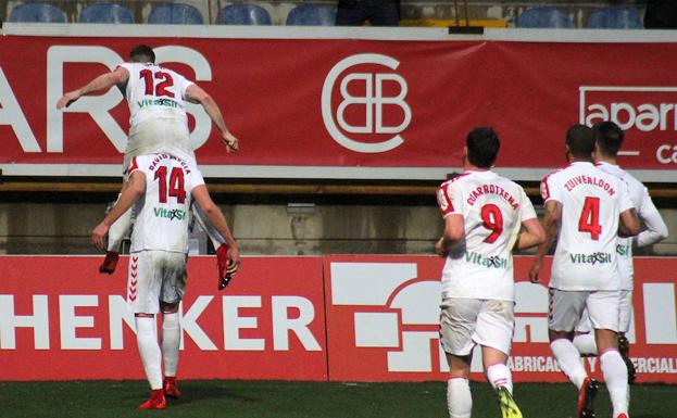 David García celebra el 2-0.