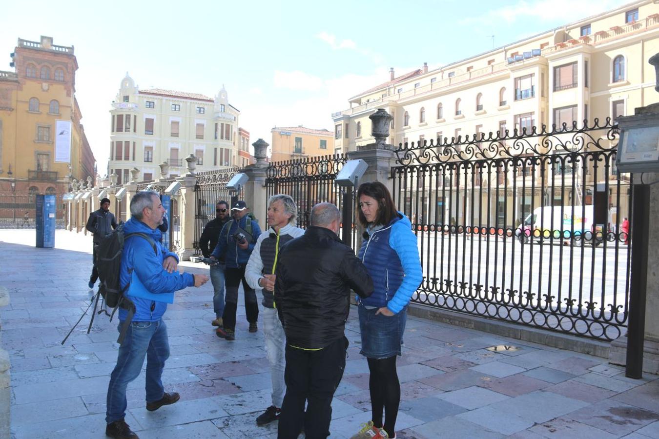 Fotos: Calleja con Juanito Oiarzabal y Edurne Pasaban