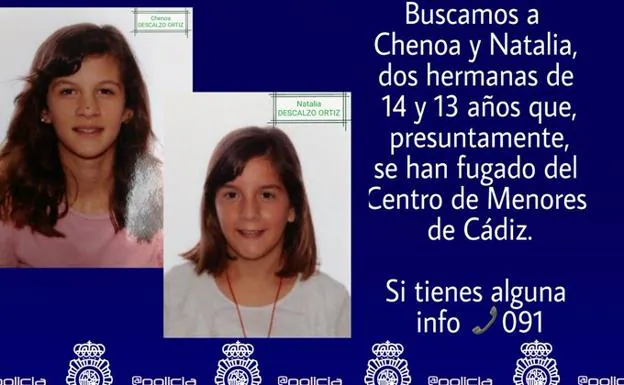 Buscan a dos hermanas de 13 y 14 años desaparecidas hace más de un mes de un centro de menores de Cádiz