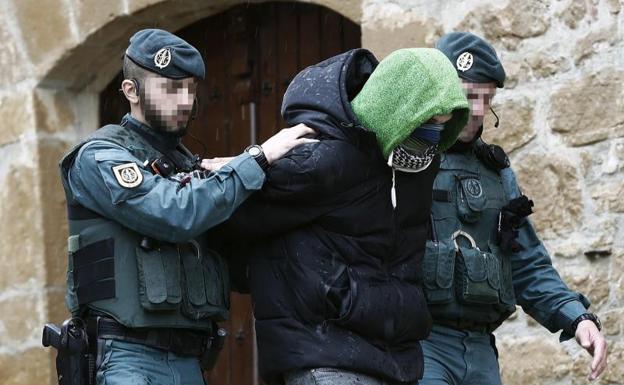 Imagen del detenido en Navarra. 