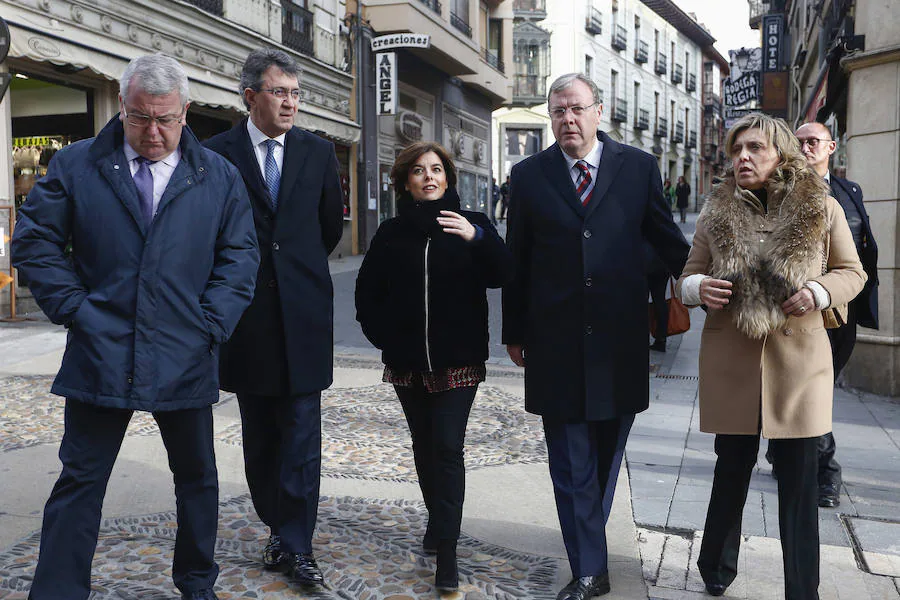 Fotos: Visita de la vicepresidenta del Gobierno a León