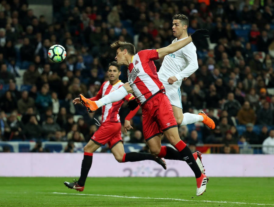 Festival goleador de Real Madrid y Girona en un duelo que se decantó para los blancos gracias al póker de goles de Cristiano Ronaldo.