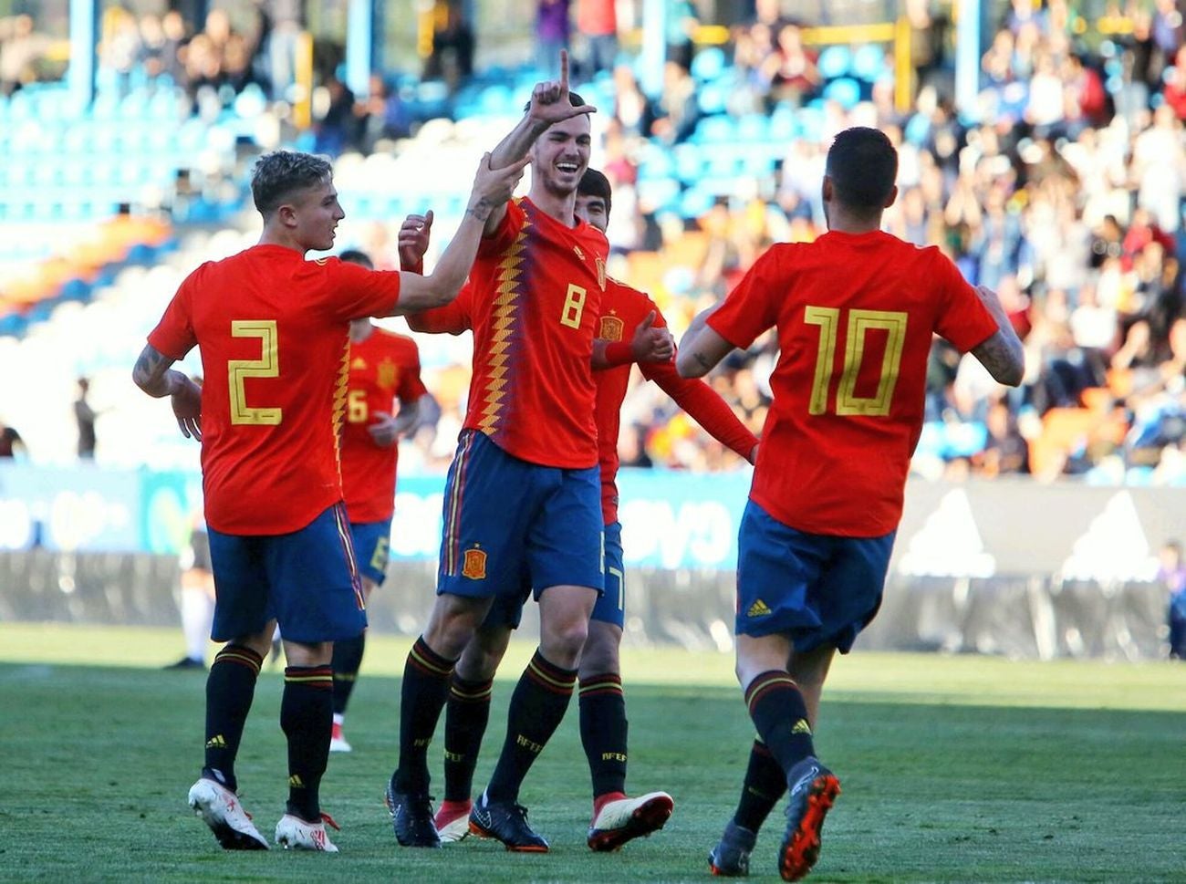 España sub 21 golea en El Toralín