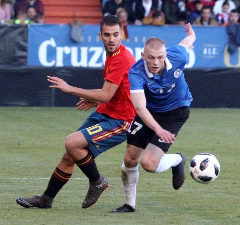 España sub 21 golea en El Toralín