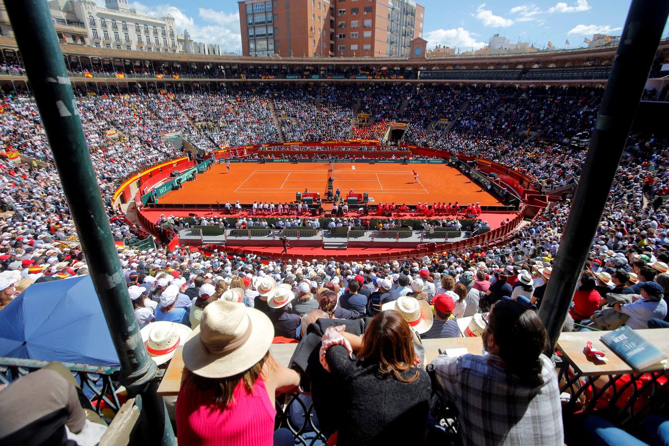 Rafael Nadal, número 1 mundial, disputó el cuareto partido de la elminatoria entre España y Alemania ante Alexander Zverev.