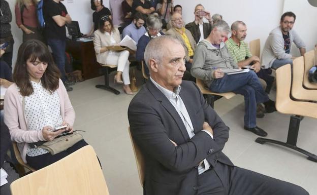 Victorino Alonso, durante una de las sesiones del juicio.