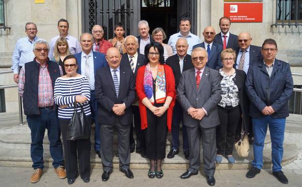 Recibimiento en la sede de la Subdelegación de Gobierno en León.
