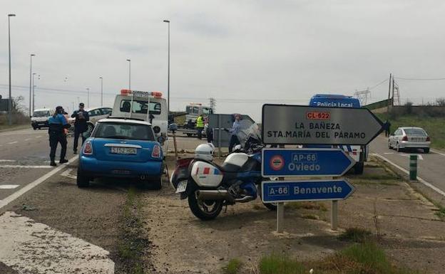 Zona del accidente.