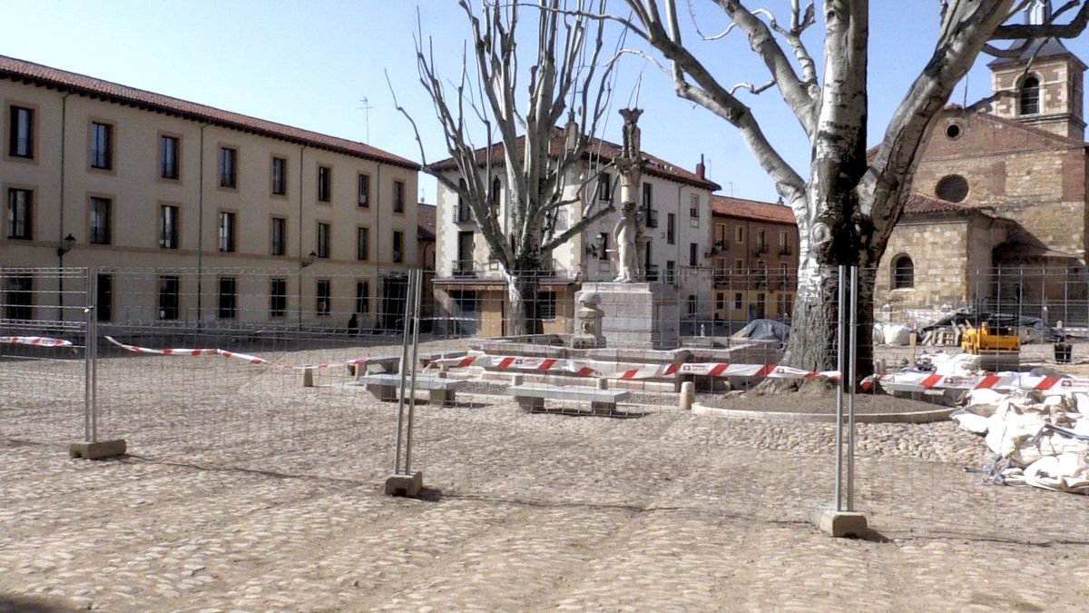 Fotos: Las obras de la Plaza del Grano