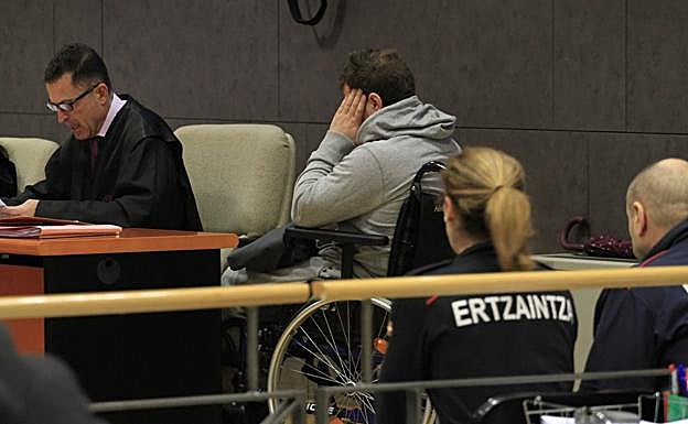 El acusado, durante el juicio.