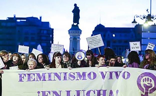Imagen de archivo de una manifestación en León.