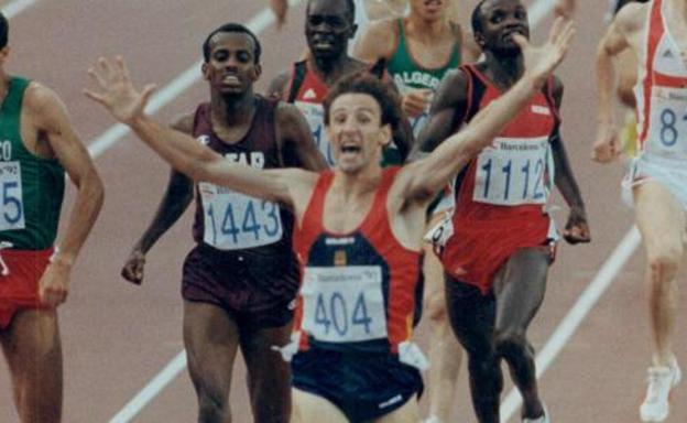 Fermín Cacho en Barcelona'92.