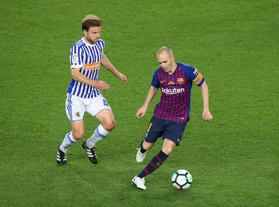 Partido marcado por las despedidas. Especialmente emotiva la de Andrés Iniesta, después de 16 años en el club. Por parte de la Real, también se vivirá un adiós, el de Xabi Prieto tras quince años compitiendo en las filas del conjunto 'txuri-urdin'
