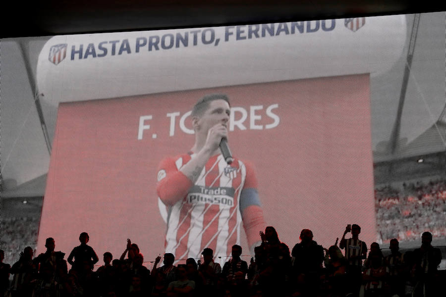 El delantero del Atlético de Madrid puso punto final a toda una vida como rojiblanco, y el Wanda Metropolitano quiso engrandecer su leyenda con un homenaje para el recuerdo.
