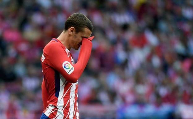 Antoine Griezmann, durante el último partido de Liga frente al Eibar.