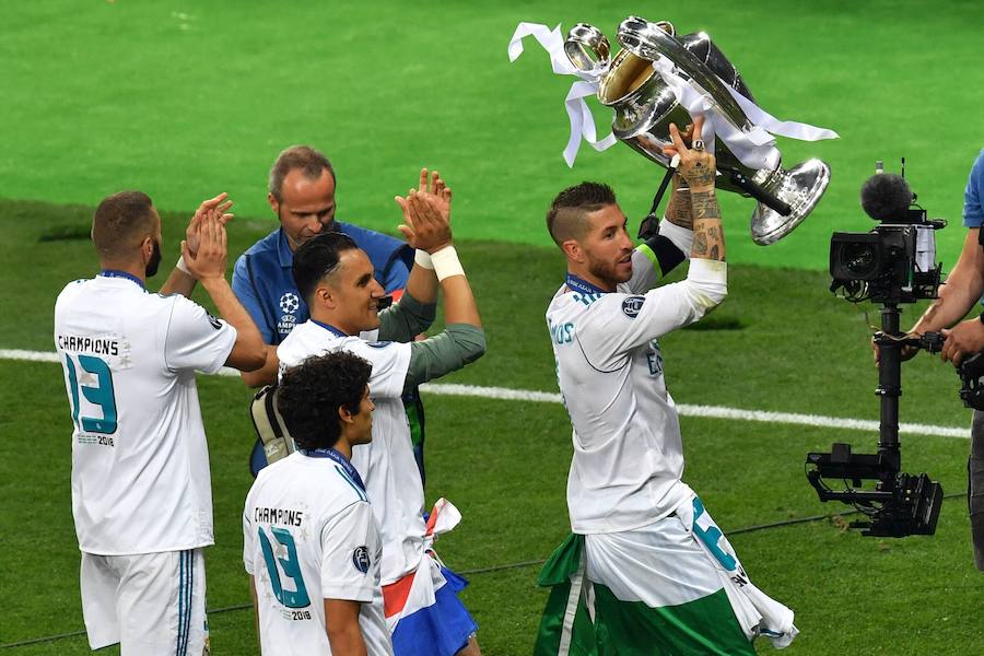 El Real Madrid conquistó en el Olímpico de Kiev su 'decimotercera' Champions, tras un partido en el que venció por 3-1 al Liverpool y en el que Bale fue protagonista al marcar dos goles