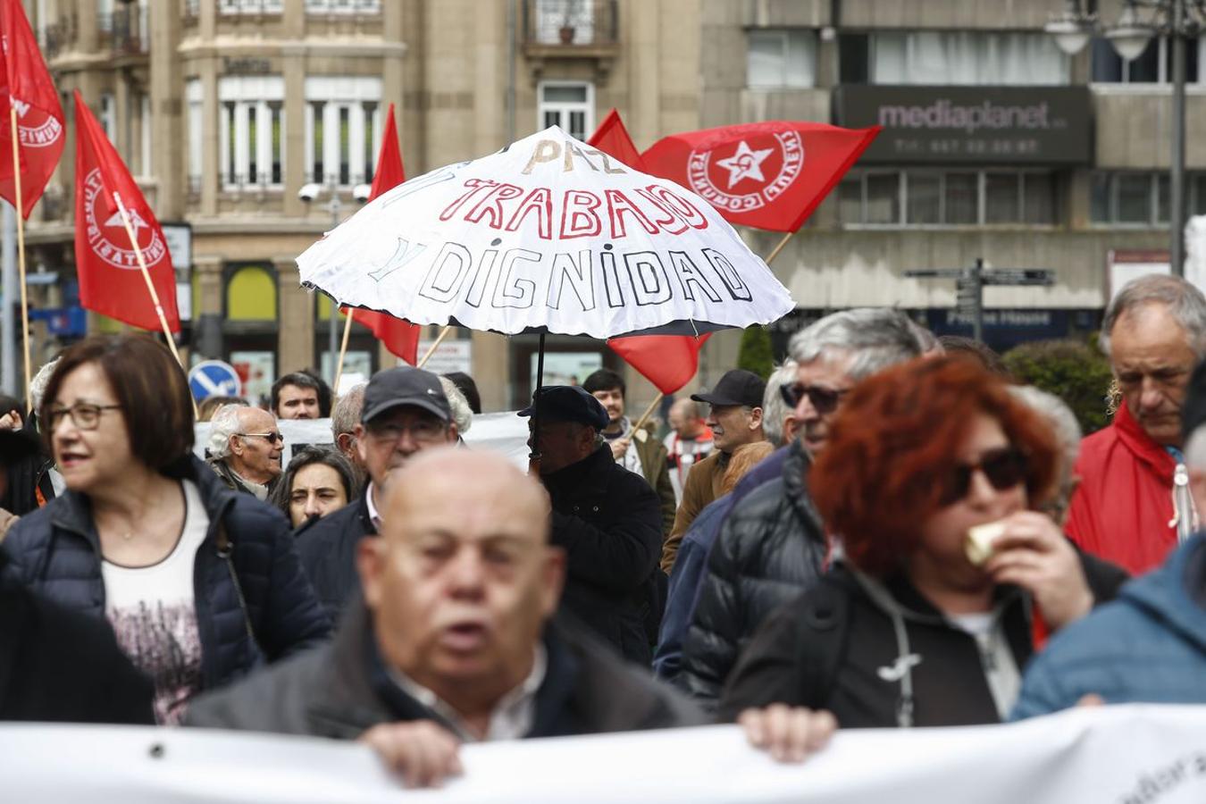 Manifestación en León por la Defensa del Sistema Público de Pensiones