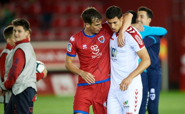 Unai Albizua, en el choque de Soria.