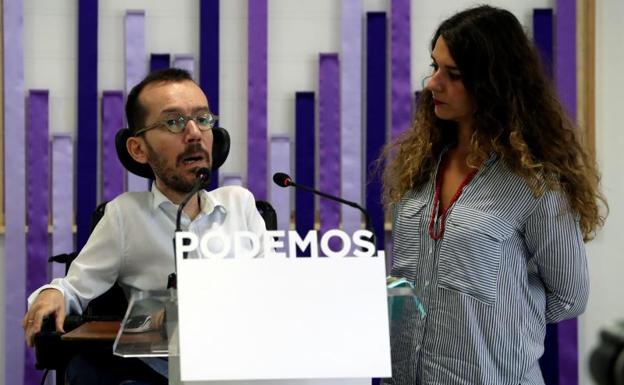 Pablo Echenique y Noelia Vera.