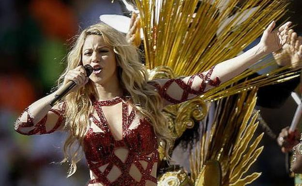 Shakira, durante una actuación. 
