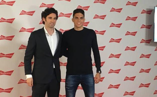 Marc Bartra, en un acto publicitario. 