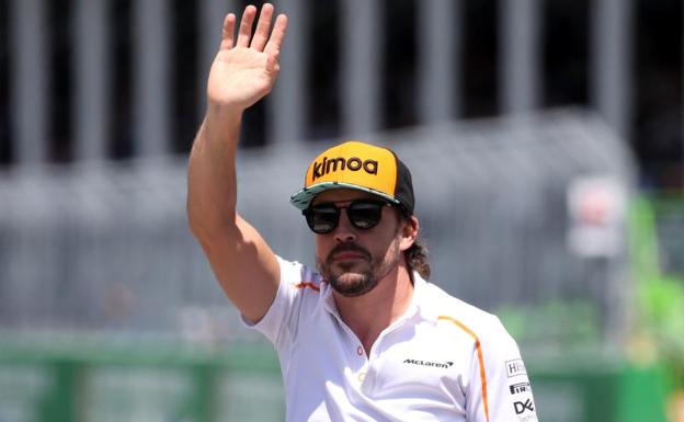 Fernando Alonso durante el Gran Premio de Canadá