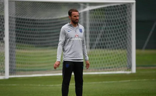 Southgate durante un entrenamiento.