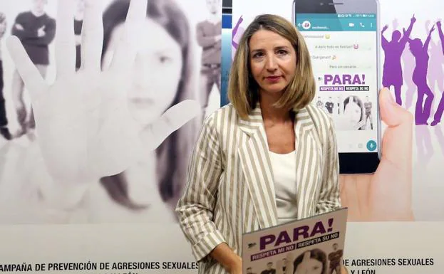 Alicia García, presenta la 'Campaña de prevención de agresiones sexuales en Castilla y León'