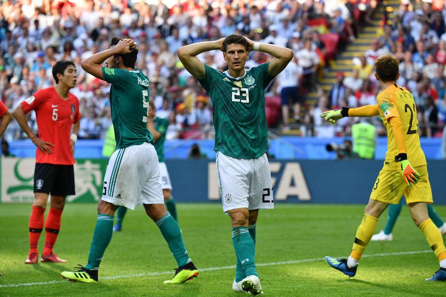 Corea del Sur venció a Alemania por 2-0 y selló el adiós de la campeona en Brasil al Mundial de Rusia.