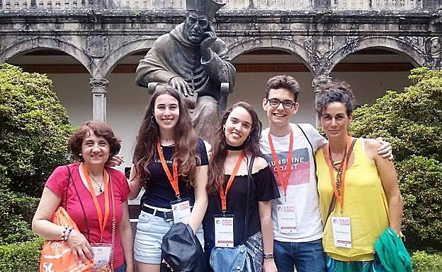 Marcos Martín, junto al resto de representantes de la ULE.