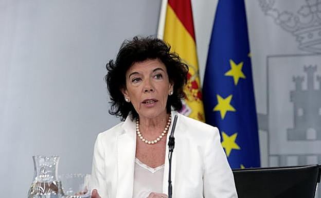 La portavoz del Gobierno, Isabel Celaá.