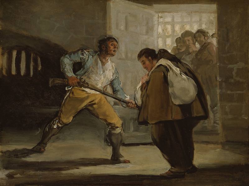 Serie 'La captura del bandido Maragato por fray Pedro de Zaldivia' de Goya, perteneciente a la colección de pinturas y esculturas europeas del Art Institute of Chicago (Illinois)