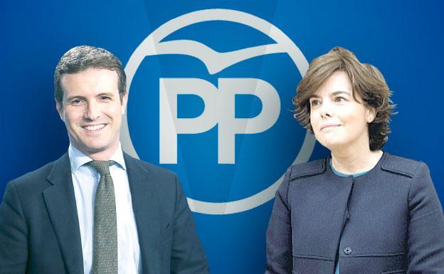 Pablo Casado y Soraya Sáenz de Santamaría.