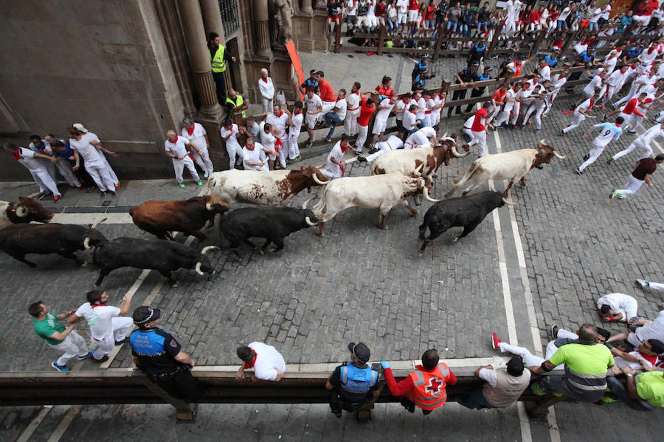 Los toros de Jandilla han provocado el segundo herido por asta de toro de estos Sanfermines.