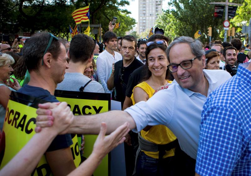 El expresident Puigdemont respalda en un mensaje desde Hamburgo la convocatoria de la ANC, Òmnium Cultural y la Asociación de Derechos Civiles de Cataluña