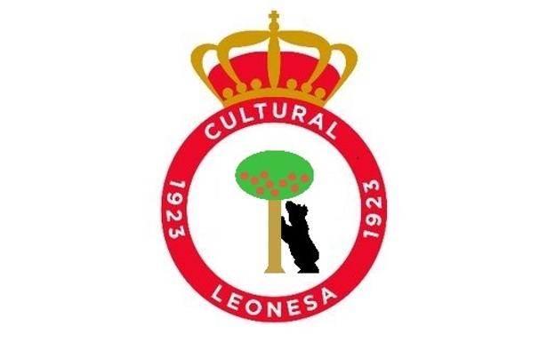 Montaje del escudo de la Cultural con el oso y el madroño. 