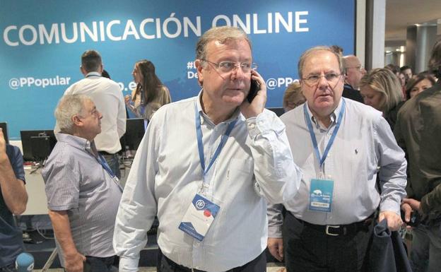 Antonio Silván, durante el congreso del PP.